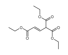 prop-2-ene-1,1,3-tricarboxylic acid triethyl ester结构式