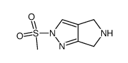 2-(methylsulfonyl)-2,4,5,6-tetrahydropyrrolo[3,4-c]pyrazole Structure