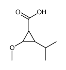 Cyclopropanecarboxylic acid, 2-methoxy-3-(1-methylethyl)- (9CI)结构式