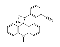 3-(10-methyl-10H-spiro[acridine-9,3'-[1,2]dioxetan]-4'-yl)benzonitrile Structure