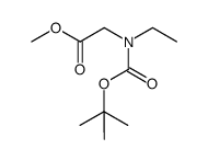 methyl N-(tert-butoxycarbonyl)-N-ethylglycinate Structure