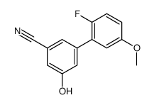 3-(2-fluoro-5-methoxyphenyl)-5-hydroxybenzonitrile Structure