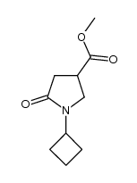 methyl 1-cyclobutyl-5-oxopyrrolidine-3-carboxylate结构式