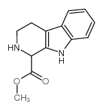 2,3,4,9-TETRAHYDRO-1H-BETA-CARBOLINE-1-CARBOXYLIC ACID METHYL ESTER Structure