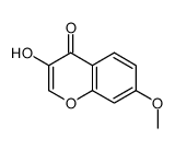 3-hydroxy-7-methoxychromen-4-one结构式