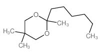 1,3-Dioxane,2-hexyl-2,5,5-trimethyl- Structure