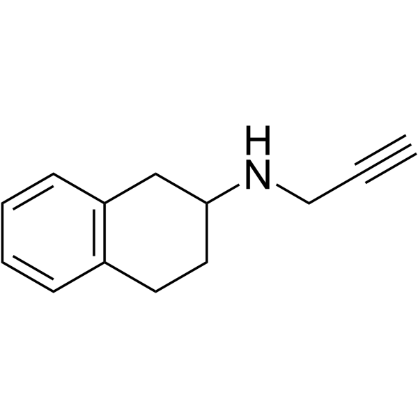 2-NAPHTHALENAMINE, 1,2,3,4-TETRAHYDRO-N-2-PROPYNYL-, HYDROCHLORIDE Structure