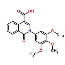 1-Oxo-2-(3,4,5-trimethoxyphenyl)-1,2-dihydro-4-isoquinolinecarboxylic acid Structure