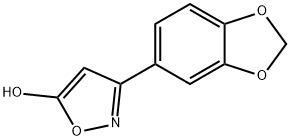 3-(2H-1,3-benzodioxol-5-yl)-1,2-oxazol-5-ol structure