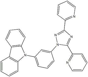 9-(3-(3,5-Di(pyridin-2-yl)-1H -1,2,4-triazol-1-yl)phenyl)-9H-carbazole picture