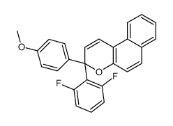 3-(2,6-difluorophenyl)-3-(4-methoxyphenyl)benzo[f]chromene Structure