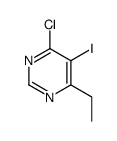 4-氯-6-乙基-5-碘嘧啶结构式