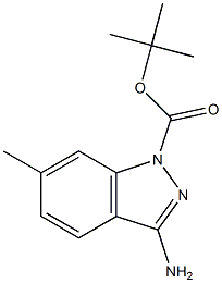 tert-butyl 3-aMino-6-Methyl-1H-indazole-1-carboxylate Structure