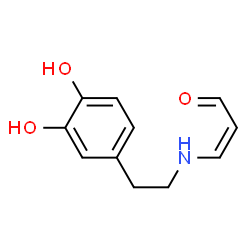 2-Propenal, 3-[[2-(3,4-dihydroxyphenyl)ethyl]amino]-, (Z)- (9CI) structure