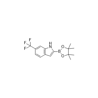 2-(4,4,5,5-四甲基-1,3,2-二氧杂硼杂环戊烷-2-基)-6-(三氟甲基)-1H-吲哚图片