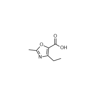 4-Ethyl-2-methyloxazole-5-carboxylicacid structure