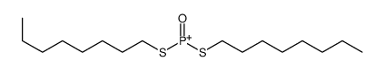 bis(octylsulfanyl)-oxophosphanium Structure