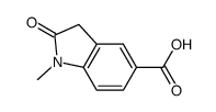 1-methyl-2-oxoindoline-5-carboxylic acid结构式