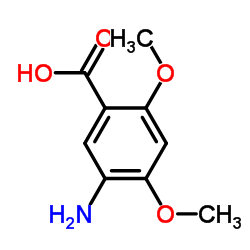 Benzoic acid, 5-amino-2,4-dimethoxy- (9CI) structure