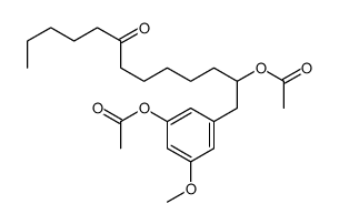 [3-(2-acetyloxy-8-oxotridecyl)-5-methoxyphenyl] acetate结构式