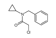 N'-Benzyl-N'-cyclopropyl-α-chloracetamid Structure