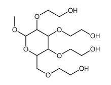 2-[[3,4,5-tris(2-hydroxyethoxy)-6-methoxyoxan-2-yl]methoxy]ethanol Structure