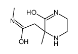 2-Piperazineacetamide,N,2-dimethyl-3-oxo-(8CI) Structure