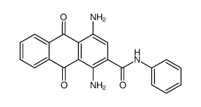 1,4-diamino-9,10-dioxo-9,10-dihydro-anthracene-2-carboxylic acid anilide结构式