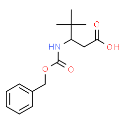 3-benzyloxycarbonylamino-4,4-dimethylpentanoic acid Structure