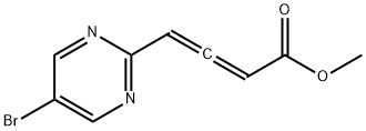 4-(5-Bromo-pyrimidin-2-yl)-buta-2,3-dienoic acid methyl ester Structure