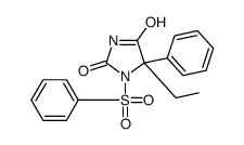 1-benzenesulfonyl-5-ethyl-5-phenylhydantoin结构式