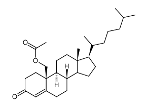 4-CHOLESTEN-19-OL-3-ONE ACETATE结构式