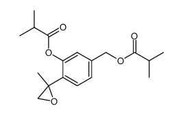 2-methyl-2-(2'-hydroxy-4'-hydroxymethylphenyl)oxirane diisobutyrate结构式