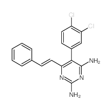 2,4-Pyrimidinediamine,5-(3,4-dichlorophenyl)-6-(2-phenylethenyl)- picture