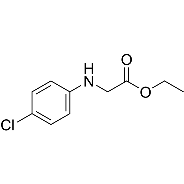 ethyl 2-[(4-chlorophenyl)amino]acetate structure