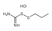 propyl carbamo(dithioperoxo)imidate hydrochloride Structure