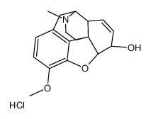 (4R,4aS,7R,7aR,12bS)-9-methoxy-3-methyl-2,4,4a,7,7a,13-hexahydro-1H-4,12-methanobenzofuro[3,2-e]isoquinoline-7-ol,hydrochloride结构式