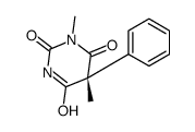 (5R)-1,5-dimethyl-5-phenyl-1,3-diazinane-2,4,6-trione结构式