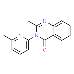 2-Methyl-3-(6-methyl-2-pyridinyl)-4(3H)-quinazolinone结构式