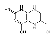 2-amino-6-(hydroxymethyl)-5,6,7,8-tetrahydro-1H-pteridin-4-one结构式