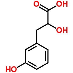 2-Hydroxy-3-(3-hydroxy-phenyl)-propionic acid Structure