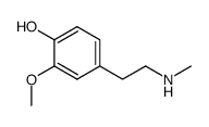 4-Hydroxy-3-methoxy-N-methylphenethylamine Structure