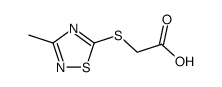 2-[(3-Methyl-1,2,4-thiadiazol-5-yl)thio]acetic acid structure