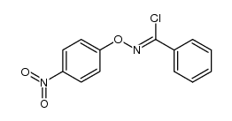 O-(p-nitrophenyl)benzohydroximoyl chloride Structure