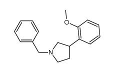 1-benzyl-3-(2-methoxyphenyl)pyrrolidine Structure