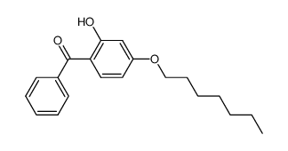 2-hydroxyhept-4-oxybenzophenone structure