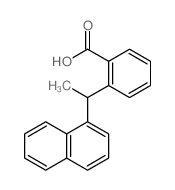 2-(1-naphthalen-1-ylethyl)benzoic acid结构式