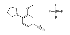 3-methoxy-4-pyrrolidin-1-ylbenzenediazonium,tetrafluoroborate结构式