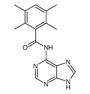 2,3,5,6-tetramethyl-N-(7(9)H-purin-6-yl)-benzamide Structure