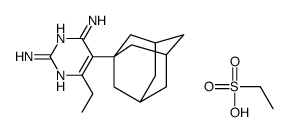 5-(1-adamantyl)-6-ethylpyrimidine-2,4-diamine,ethanesulfonic acid结构式